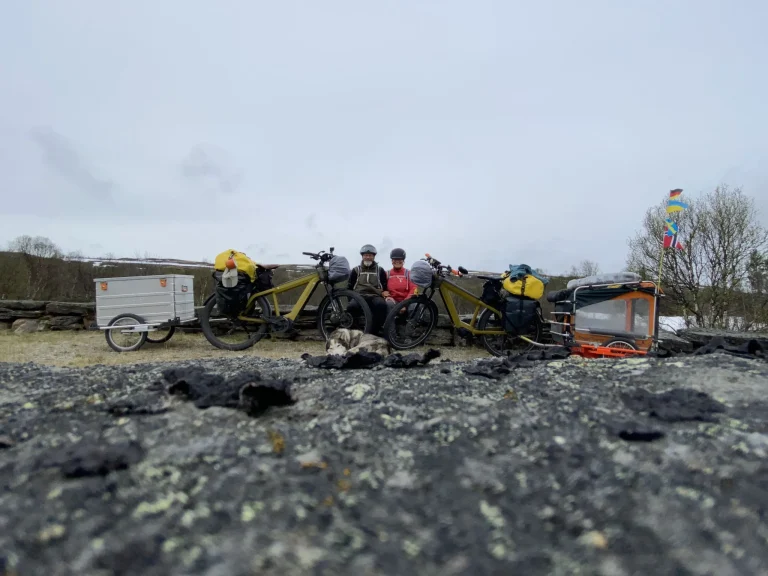 Tanja Rene auf dem Weg von Røros nach Trondheim