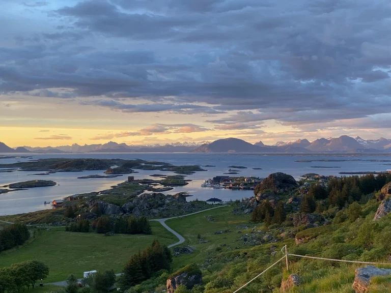 Lovund Aussicht vom Papageientaucher Beobachtungspunkt