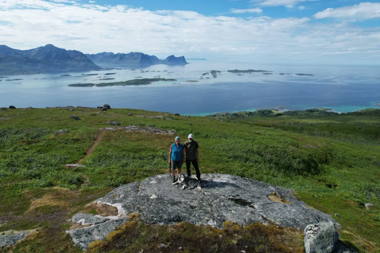 Sicht auf den Fjörd bei Skaland